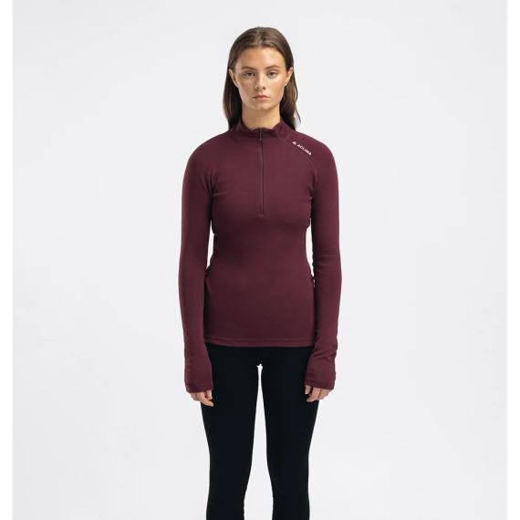 Dámské tričko Aclima WarmWool Mock Neck Shirt niagara