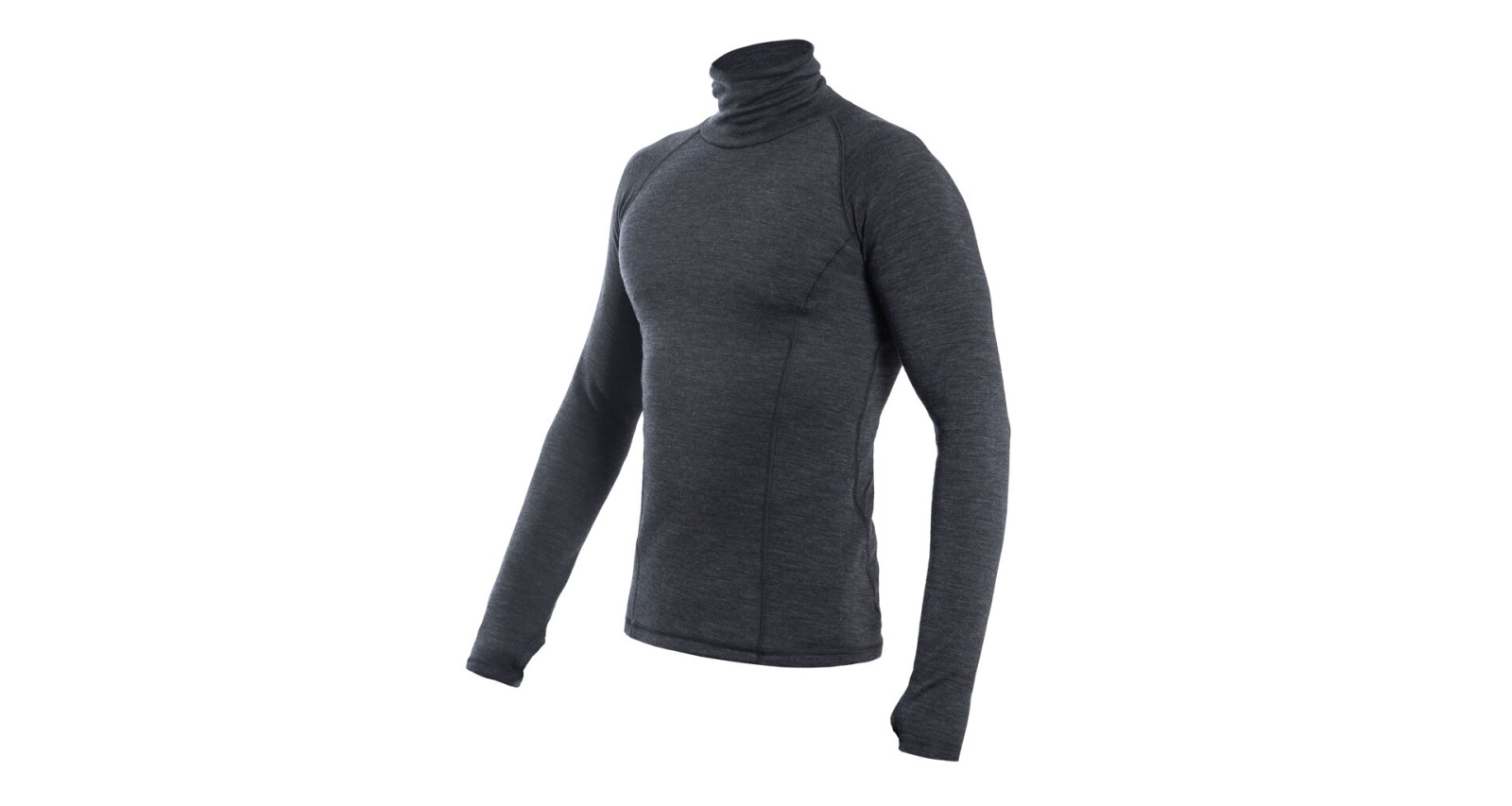 Pánské funkční triko Sensor Merino Bold Roll Neck anthracite gray M