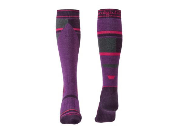 Dětské ponožky Bridgedale Ski Mountain Junior purple/grey/070 (2)
