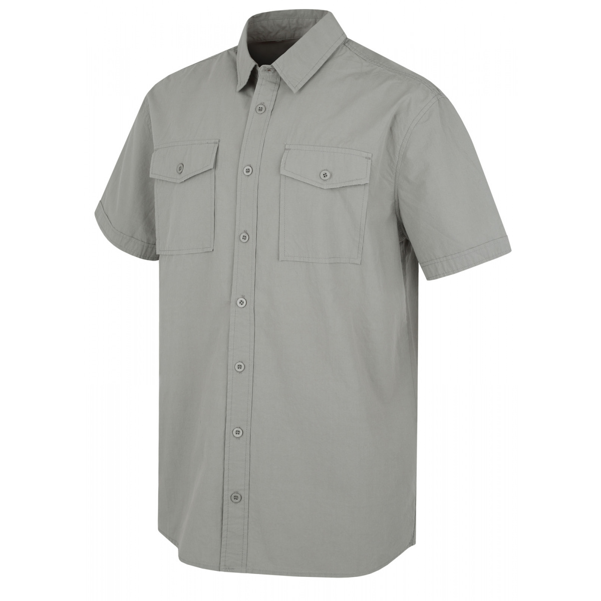 Pánská košile s krátkým rukávem Husky Grimy M sv. šedá XL