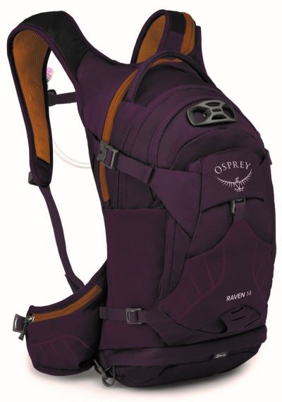 Dámský cyklistický batoh Osprey Raven 14L Aprium purple