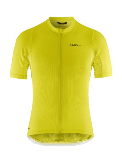 Pánský cyklodres CRAFT ADV Endur žlutá, přední pohled na cyklistický dres.