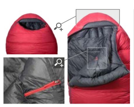 Spacák Warmpeace Solitaire 1000 - ribbon red/black (1)