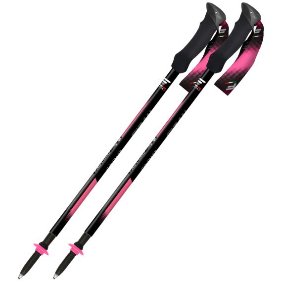 Trekové hole Fizan Compact Tech Pink