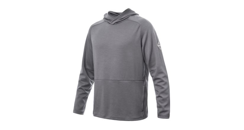 Pánská merino mikina Sensor Upper Traveller s kapucí šedá XL