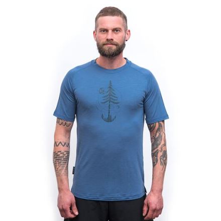 Pánské triko s krátkým rukávem Sensor Merino Air Earth riviera blue (1)