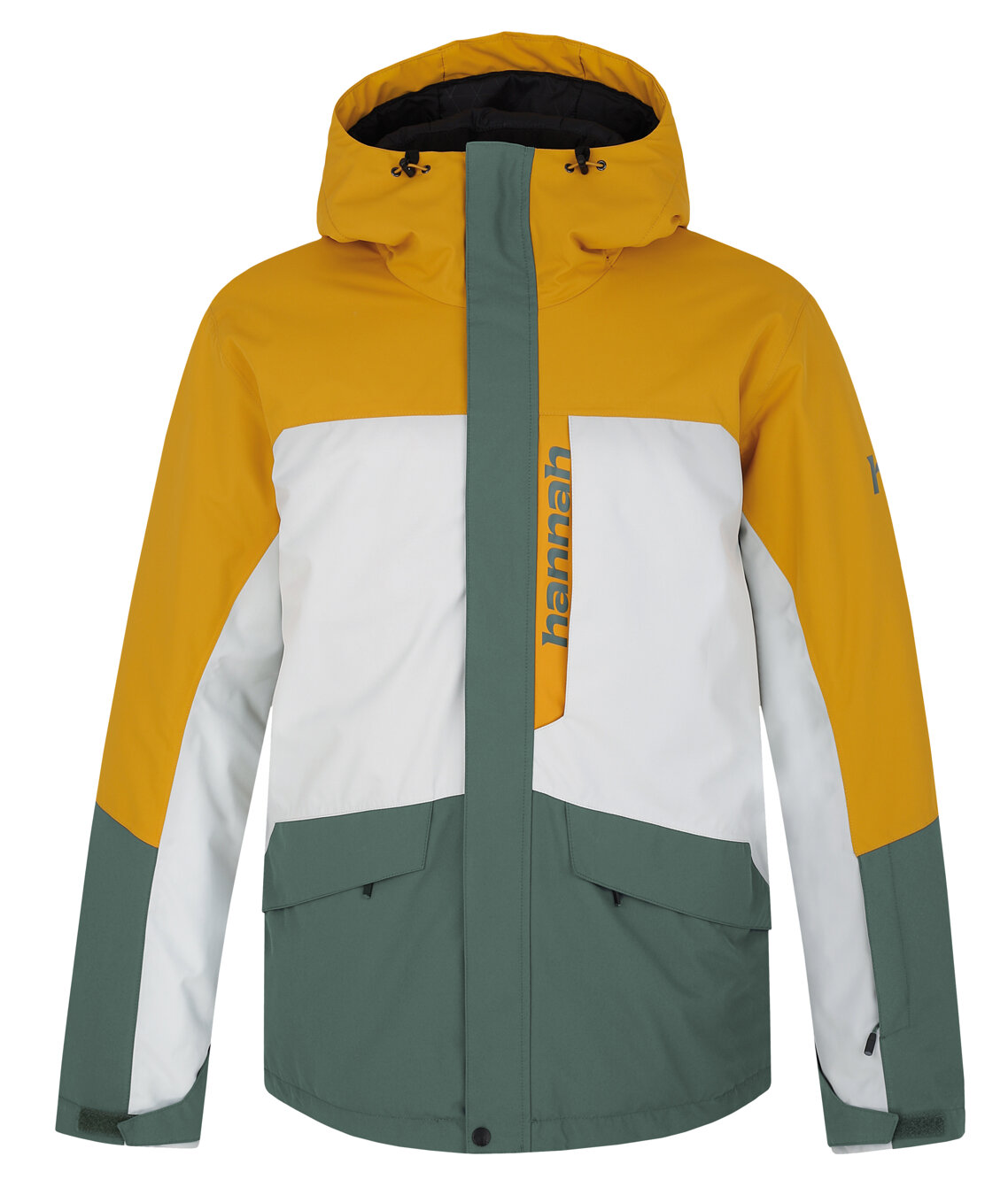 Pánská lyžařská bunda Hannah Garow Golden yellow/dark forest XL