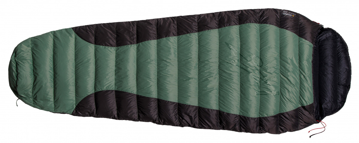 Spacák Warmpeace VIKING 300 195 cm green/grey/black pravý