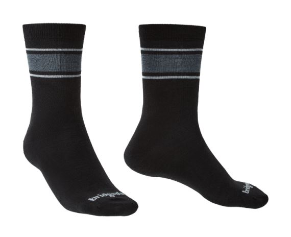 Ponožky Bridgedale Everyday Ultra Light Merino Performance Boot black/light grey/035