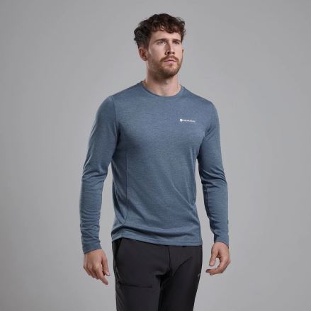 Pánské funkční triko Montane Dart Long Sleeve T-Shirt stone blue (1)