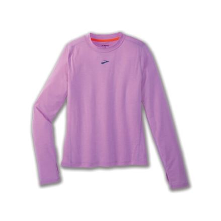Dámské triko Brooks High Point Long Sleeve fialová (1)