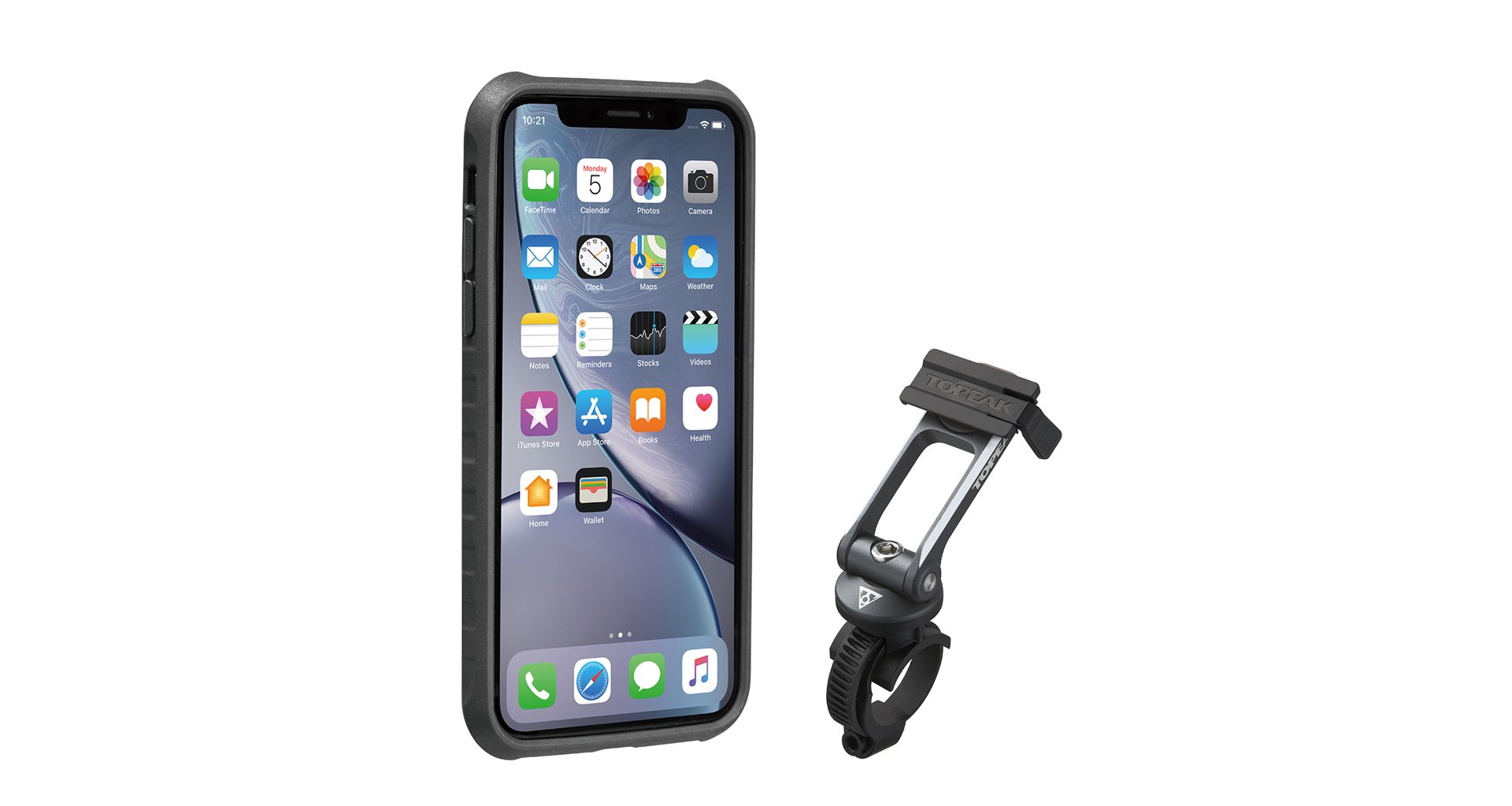 Obal na telefon TOPEAK RideCase pro iPhone XR černá/šedá