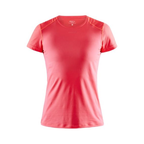 Dámské funkční tričko s krátkým rukávem CRAFT ADV Essence Slim SS světle červená