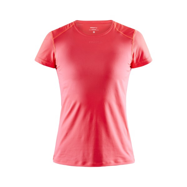 Dámské funkční tričko s krátkým rukávem CRAFT ADV Essence Slim SS světle červená L