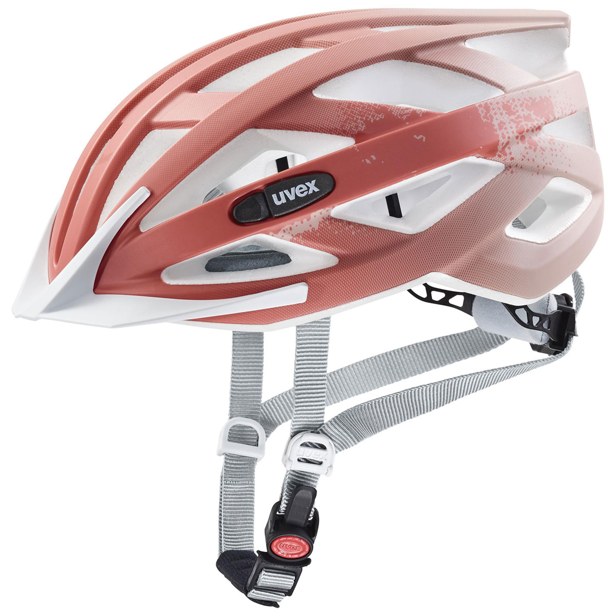 Cyklistická helma Uvex AIR WING CC, Dust Rose - Grapefruit Mat L(56-60cm)