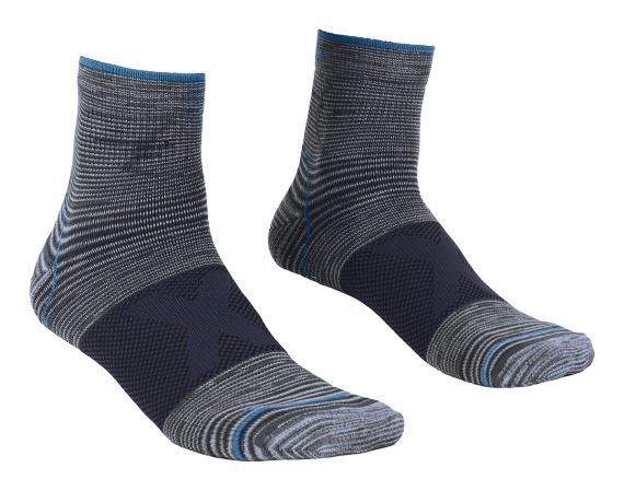 Pánské funkční ponožky Ortovox Alpinist Quarter Socks grey blend