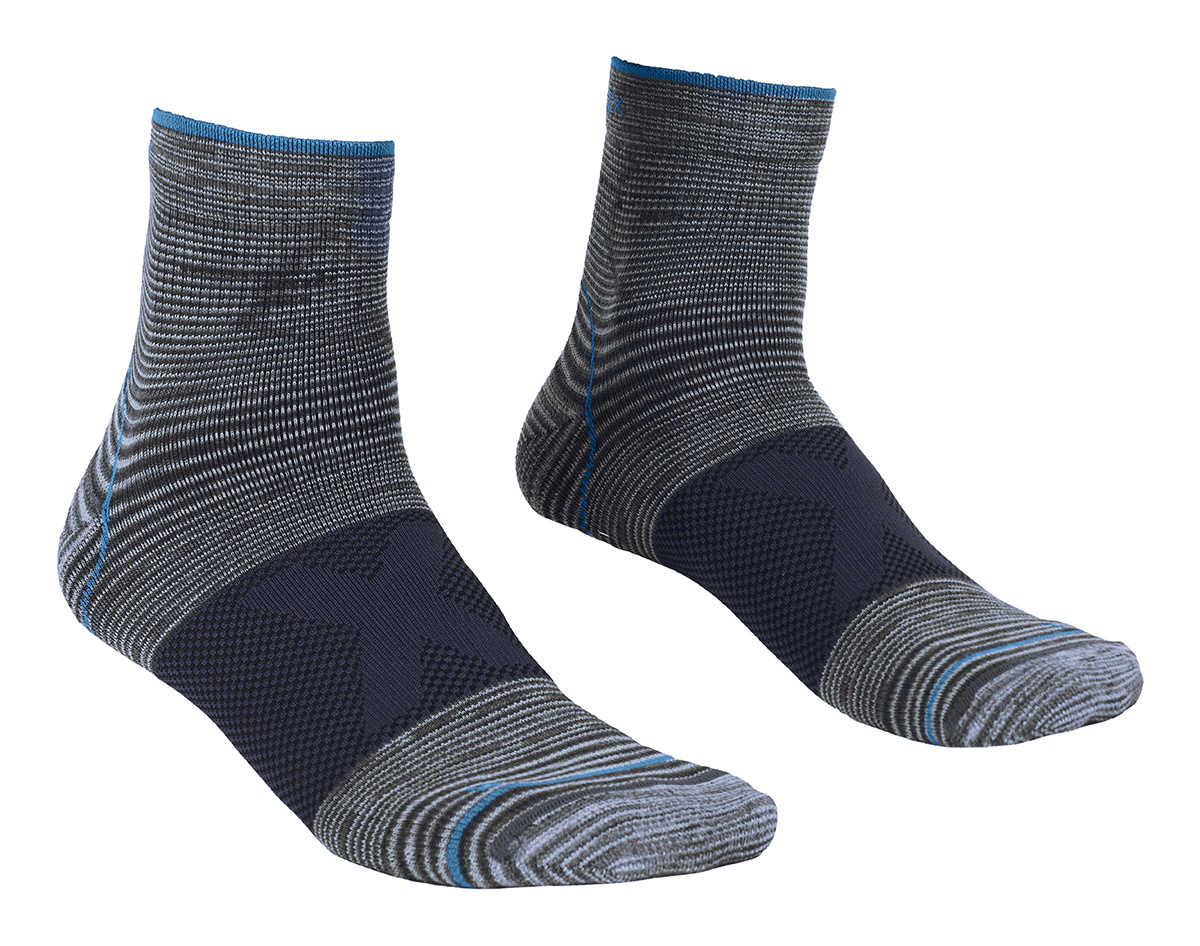 Pánské funkční ponožky Ortovox Alpinist Quarter Socks grey blend 39-41 EU