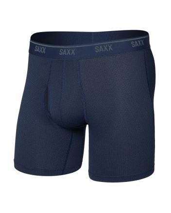 Pánské boxerky SAXX Quest Quick-Dry Mesh Boxer Brief maritime