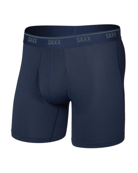 Pánské boxerky SAXX Quest Quick-Dry Mesh Boxer Brief maritime