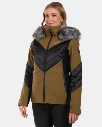 Dámská lyžařská bunda Kilpi LIN-W khaki