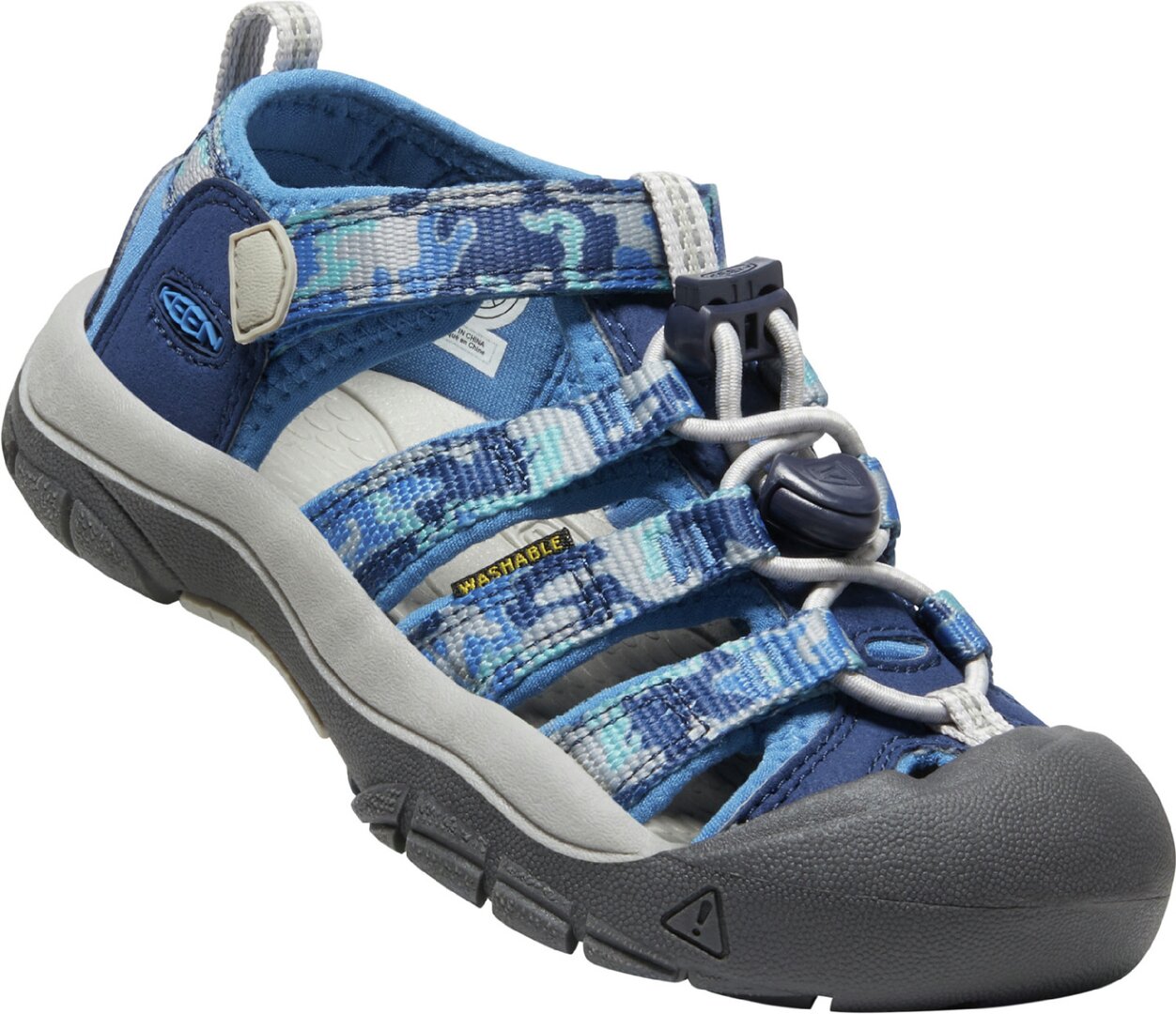 Dětské sandály Keen Newport H2 Children camo/bright cobalt 27/28EU