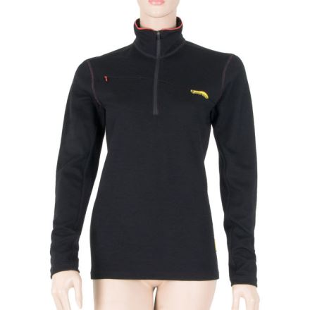 Dámská funkční mikina SENSOR Merino Upper krátký zip černá (7)