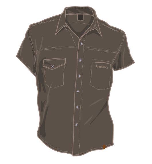 Pánská košile Warmpeace Molino major brown