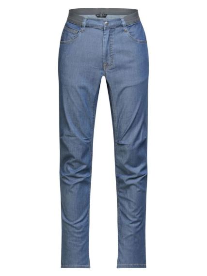 Kalhoty Chillaz Ceuse denim blue XXXL zobrazené zepředu s šedým elastickým pasem.