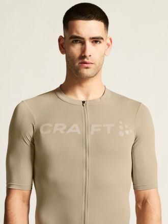 Pánský cyklistický dres Craft Endur Logo béžová (6)