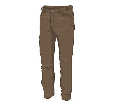 Pánské kalhoty Warmpeace Hermit coffee brown L