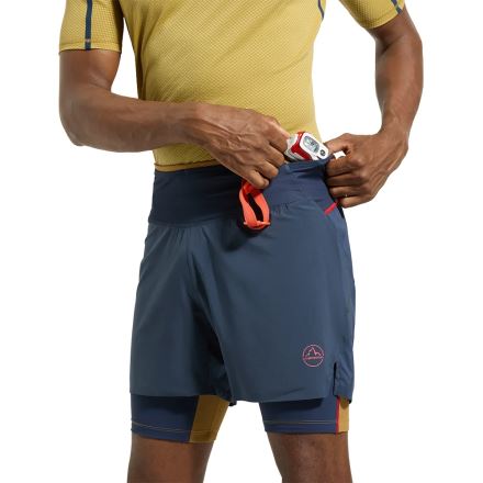 Pánské kraťasy La Sportiva ULTRA DISTANCE SHORTS night sky/mountain red (3)
