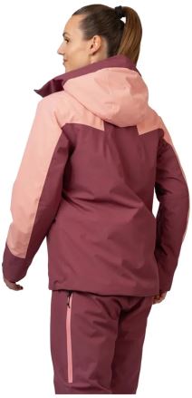Bunda Hannah Ritta purple ash/orchid petal 36 na modelce z pohledu zezadu. (6)