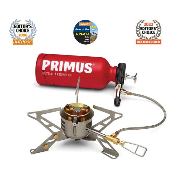 Vařič PRIMUS OmniFuel II s lahví a vakem