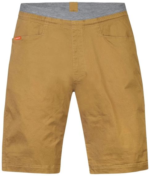 Kraťasy Hannah BANG SHORTS cinnamon S vyfocené zepředu, položené naplocho.