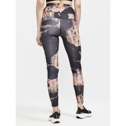 Dámské běžecké elastické kalhoty CRAFT ADV Essence Run Oranžová s černou (1)