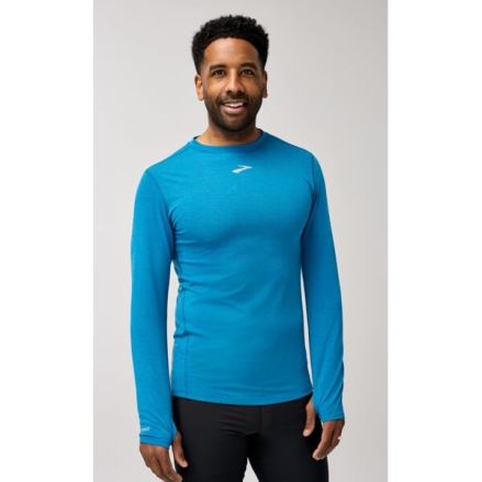 Pánské triko Brooks High Point Long Sleeve modrá
