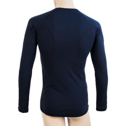 Pánské funkční tričko s dlouhým rukávem SENSOR Merino DF deep blu (1)
