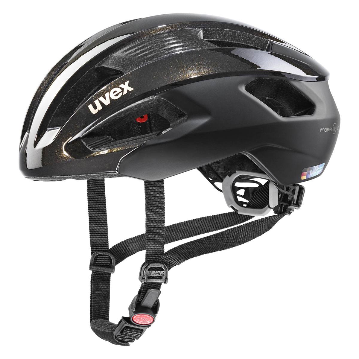 Cyklistická helma Uvex RISE CC, BlackGold Flakes WE 52-56cm