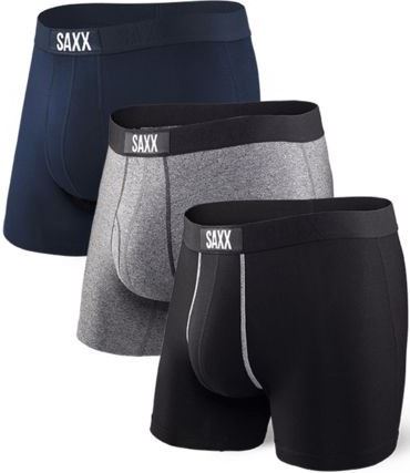 Pánské boxerky SAXX Vibe Boxer Brief 3-Pack black/grey/blue
