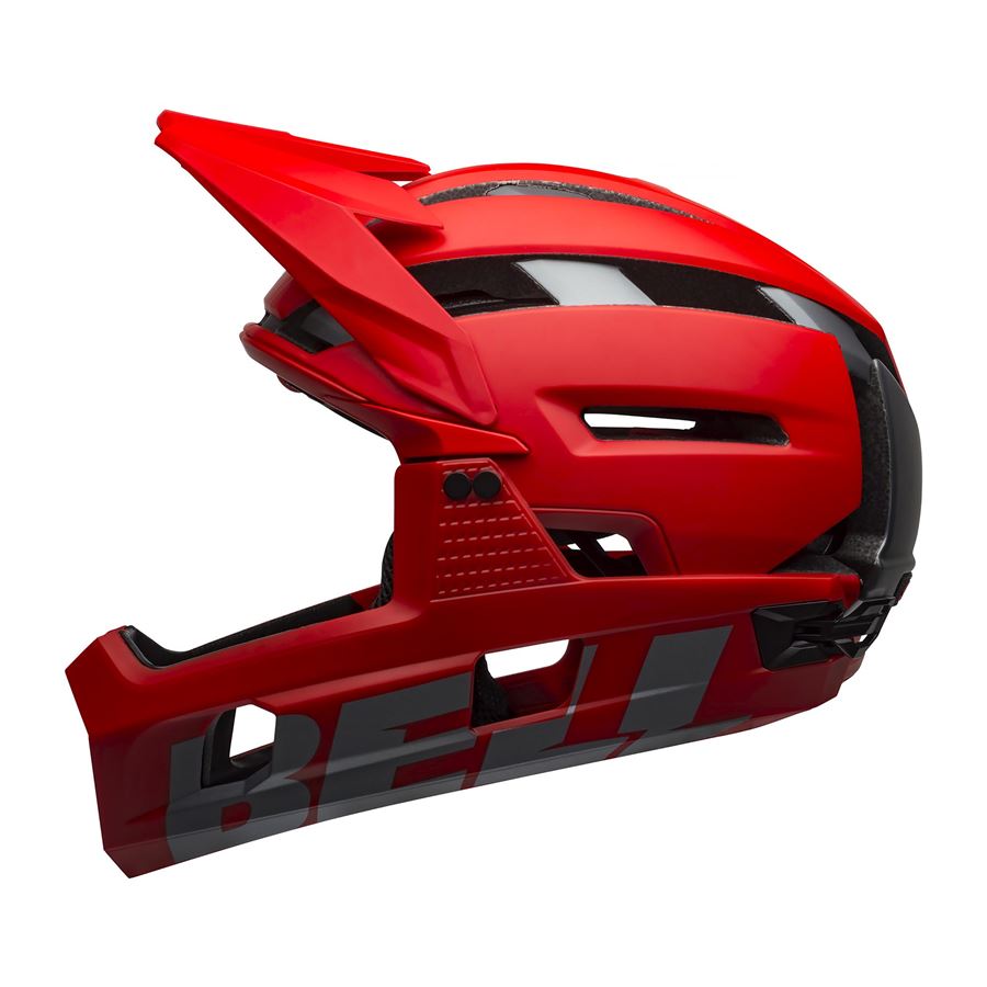 Integrální cyklistická helma BELL Super Air R Spherical Mat Grey/Red M(55–59)