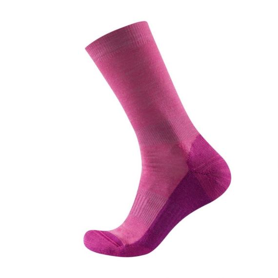 Dámské velmi tenké vlněné ponožky Devold Multi Light růžová