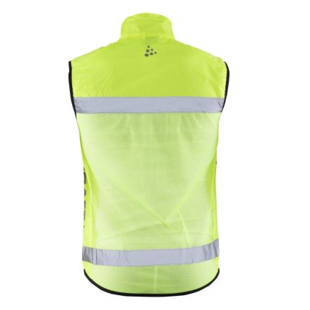 Bezpečnostní vesta pro běžce a cyklisty CRAFT Safety Vest žlutá (4)