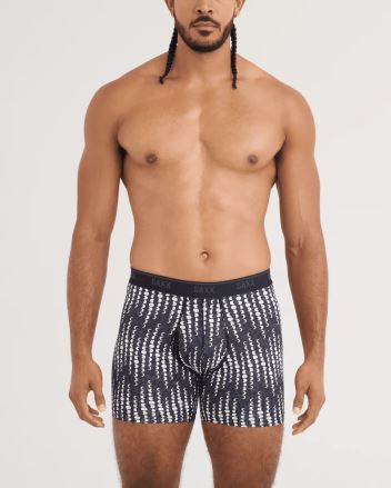 Pánské boxerky SAXX Quest Quick-Dry Mesh Boxer Brief moonrise-black (1)