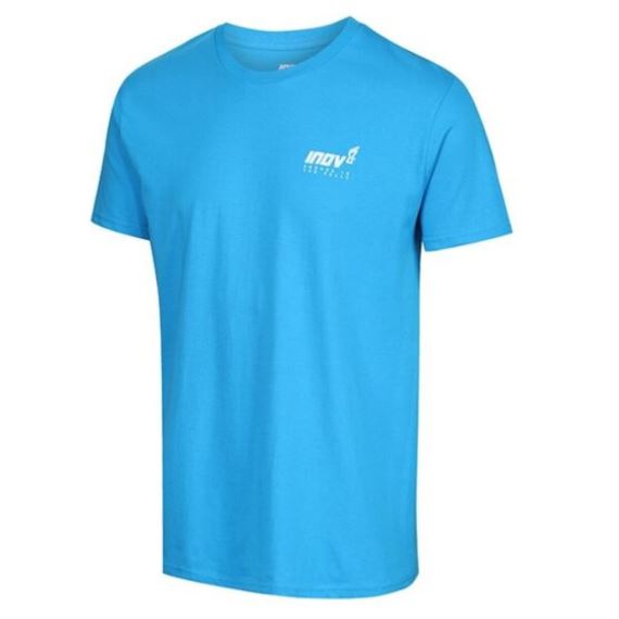 Pánské volnočasové triko INOV-8 Cotton Tee "Forged" M světle modrá