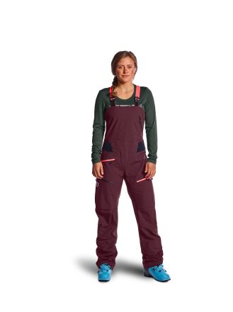Dámské kalhoty Ortovox W´s 3L Deep Shell Bib Pants green pine (5)