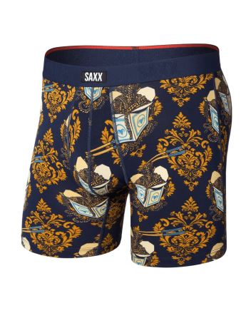 Pánské boxerky SAXX Vibe Xtra Soft Comfort Boxer Brief gold chain-maritime