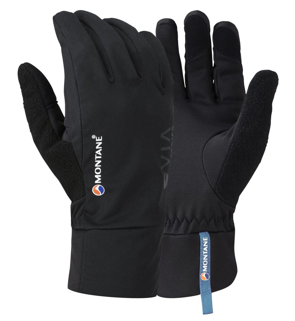Běžecké softshellové rukavice Montane Via Trail Glove Black L