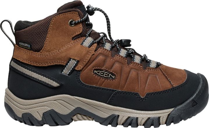 Dětské turistické boty Keen Targhee IV Mid WP Youth bison/brindle (3)