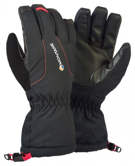 Pánské voděodolné zateplené rukavice Montane Mantle black