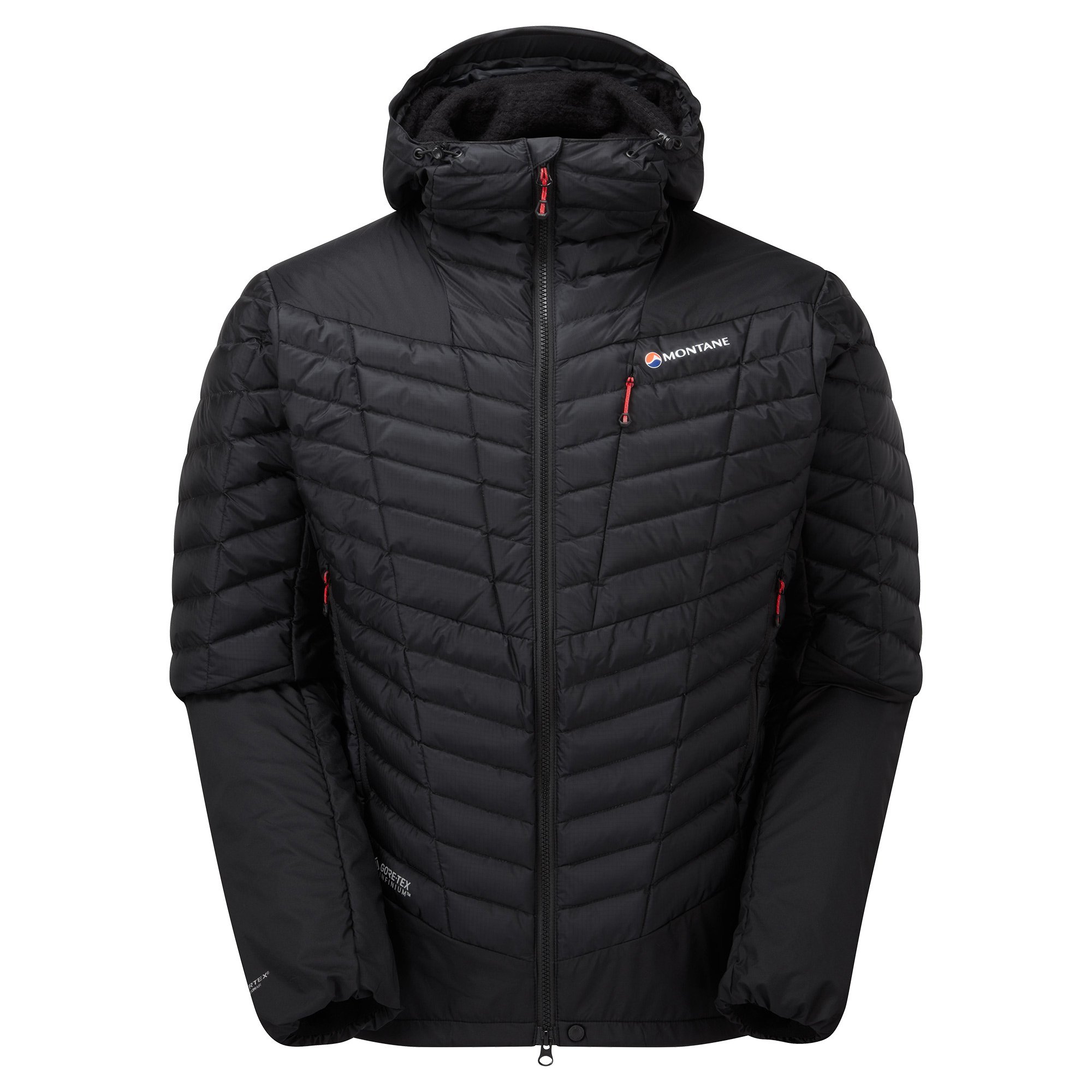 Pánská hybridní zateplená bunda Montane Axis Alpha Jacket black XL